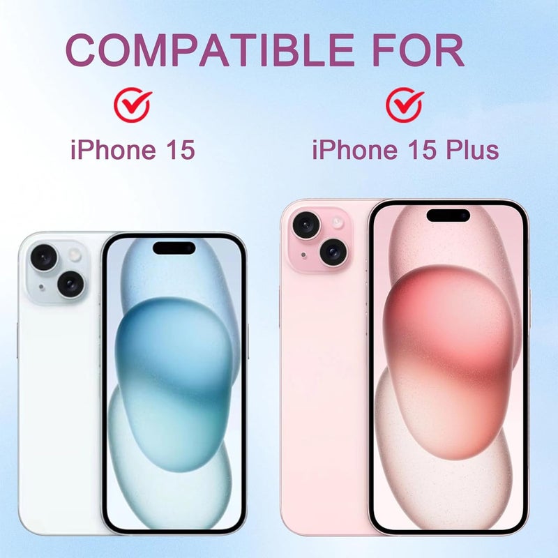 EYSOFT Camera Lens Cover Compatible for iPhone 15 / Phone 15 Plus,Camera Lens Protector to Protect Privacy and Security,Strong Adhesive -2 Pack - Image 4